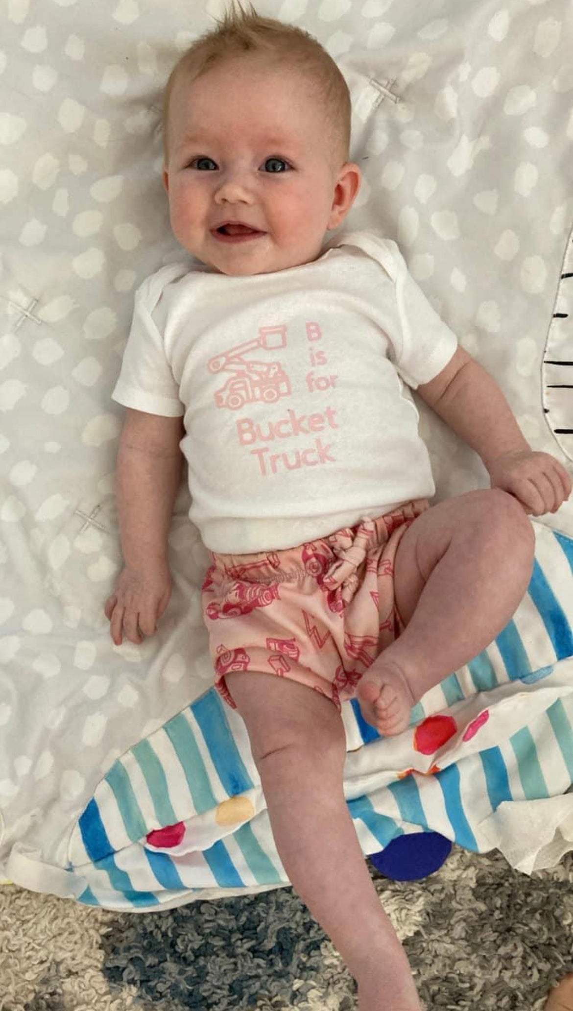 B is for Bucket Truck (pink or blue)